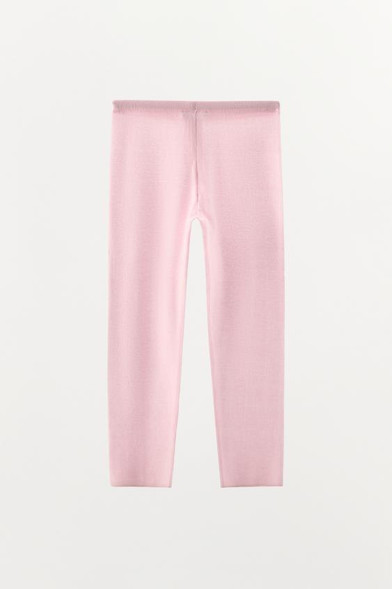 Legging capri en maille à boutons