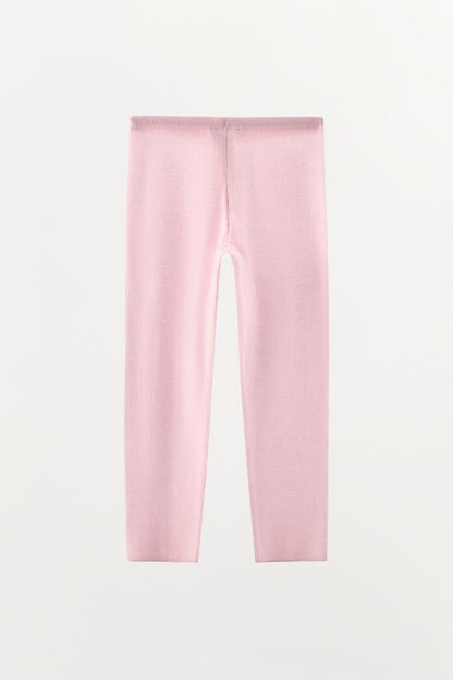 Legging capri en maille à boutons