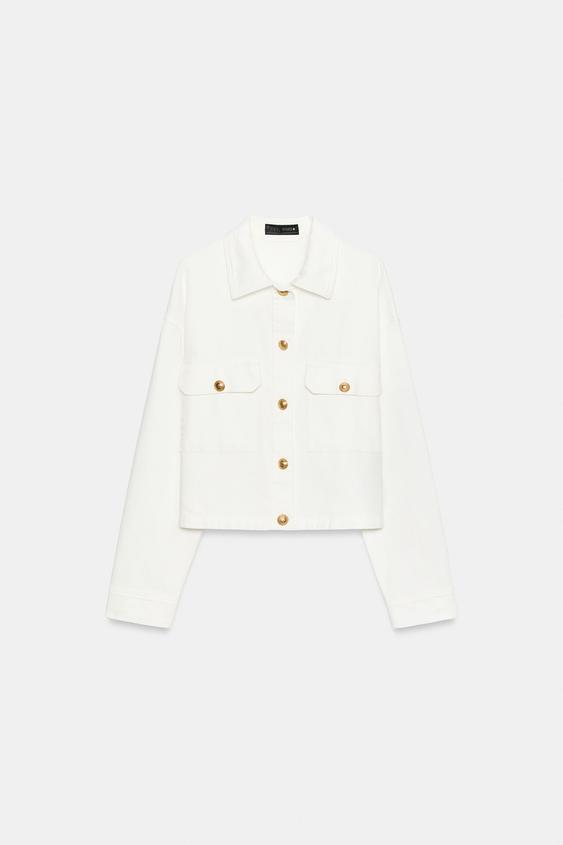 Blouson à boutons dorés