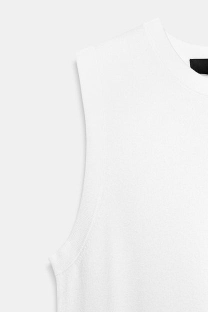Top en maille sans manches
