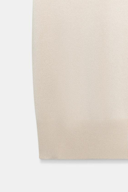 Pull à manches courtes en maille basique