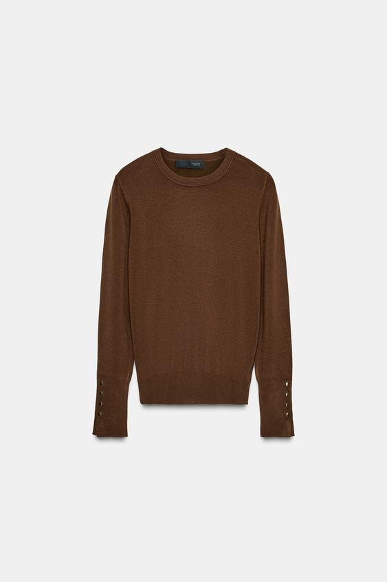 Pull basique uni en maille