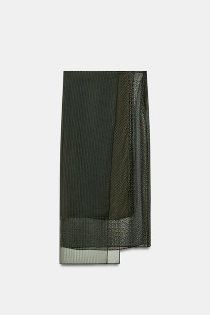 Jupe paréo imprimée 100 % viscose