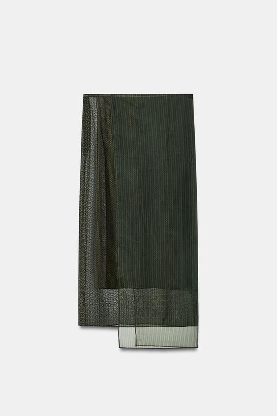 Jupe paréo imprimée 100 % viscose