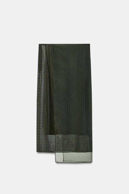 Jupe paréo imprimée 100 % viscose