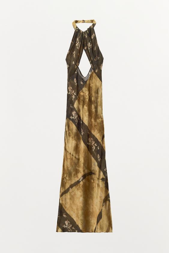 Robe imprimée dos-nu