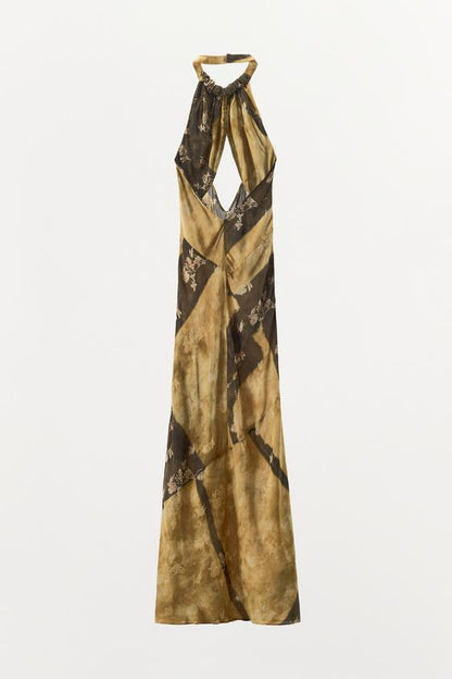 Robe imprimée dos-nu