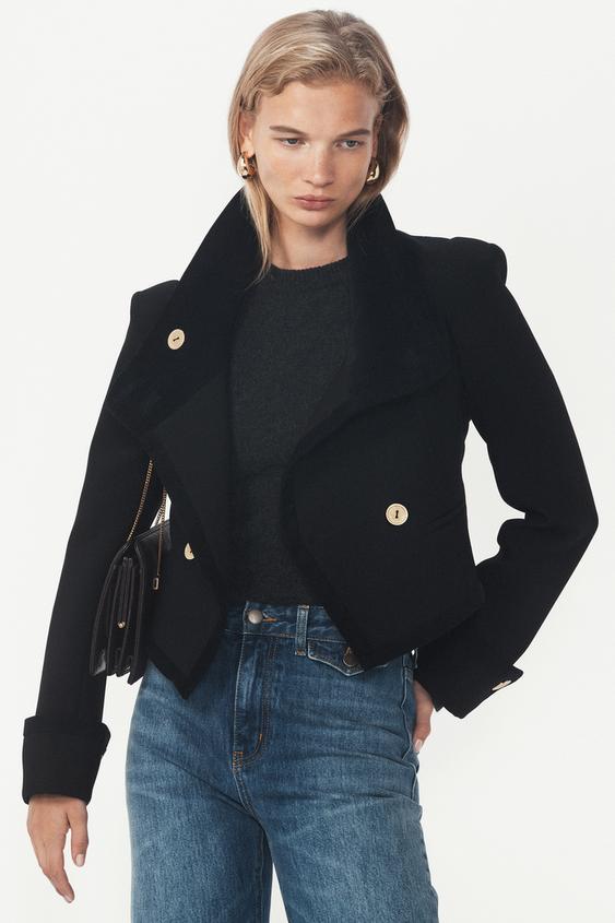 Veste courte à boutons The Item Zara Woman