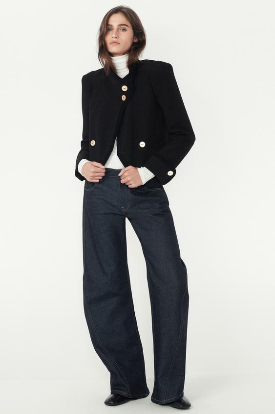 Veste courte à boutons The Item Zara Woman