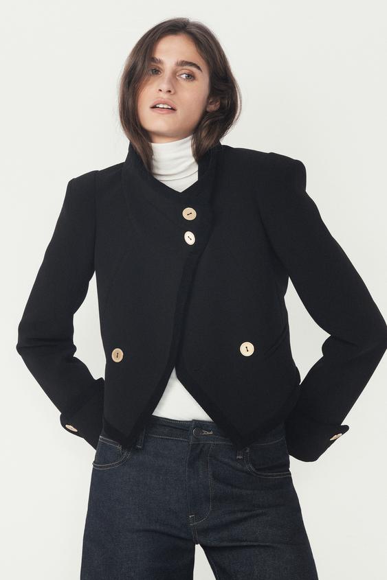 Veste courte à boutons The Item Zara Woman