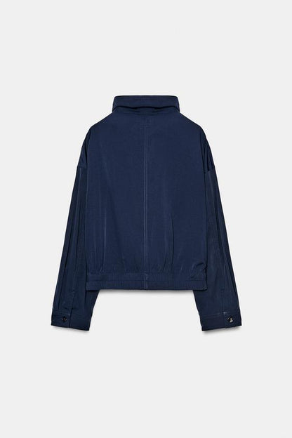 Blouson à col montant à poches à rabat
