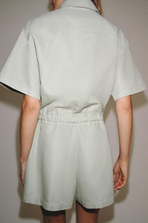 Combinaison chemise avec ceinture ZW Collection