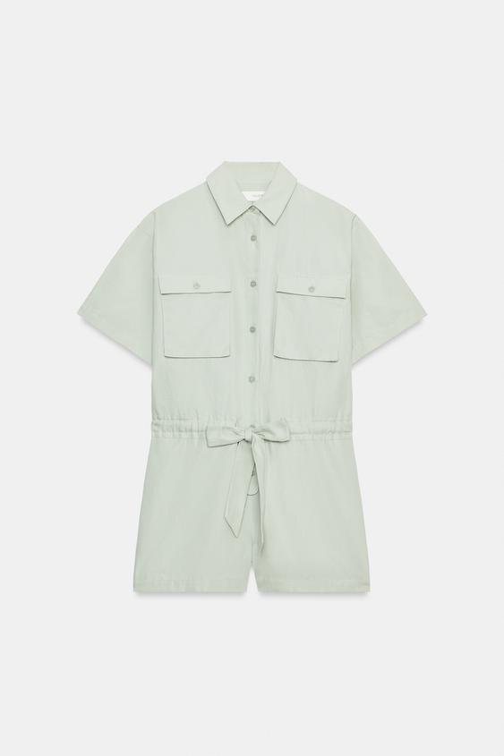 Combinaison chemise avec ceinture ZW Collection