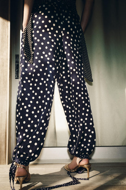Pantalon bouffant à pois ZW Collection