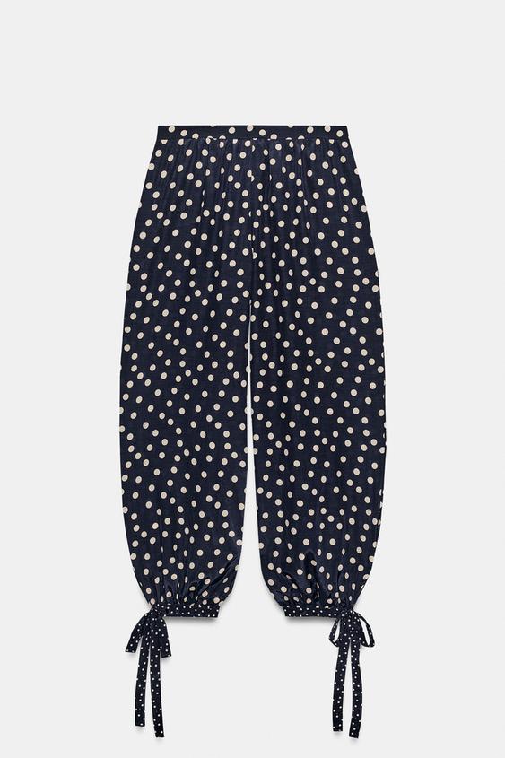 Pantalon bouffant à pois ZW Collection