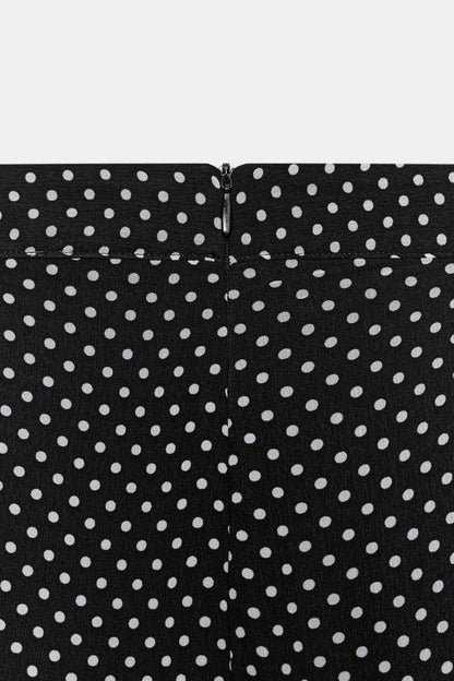 Pantalon à plis à pois ZW Collection