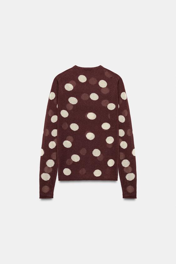 Pull en maille à pois