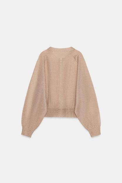 Veste bomber en maille