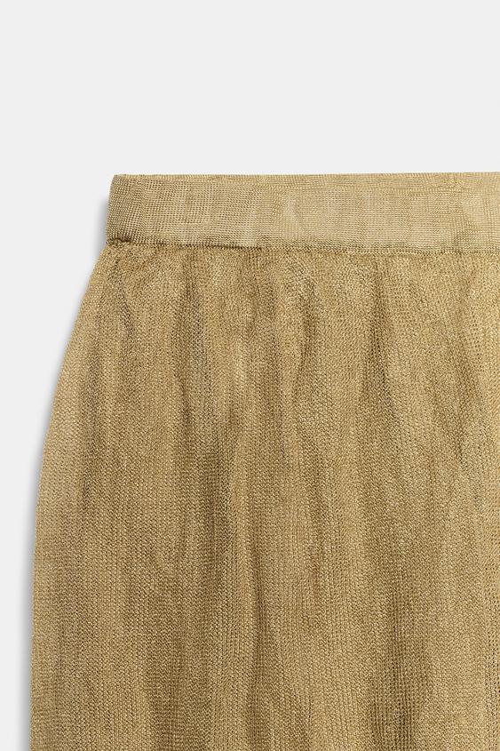Pantalon bouffant en maille fine