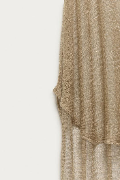Robe longue en maille à fil métallisé Marisa Berenson x Zara