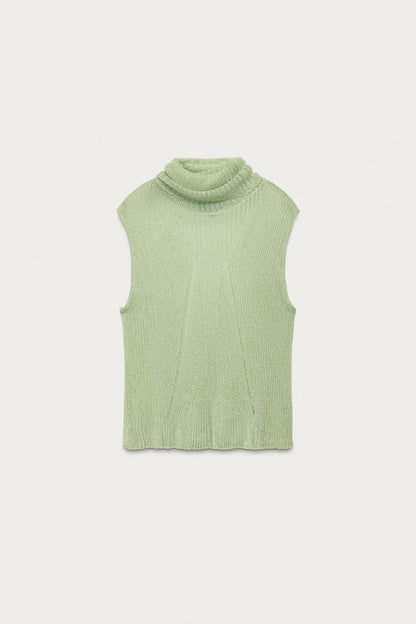 Top en maille à fil métallisé Marisa Berenson x Zara