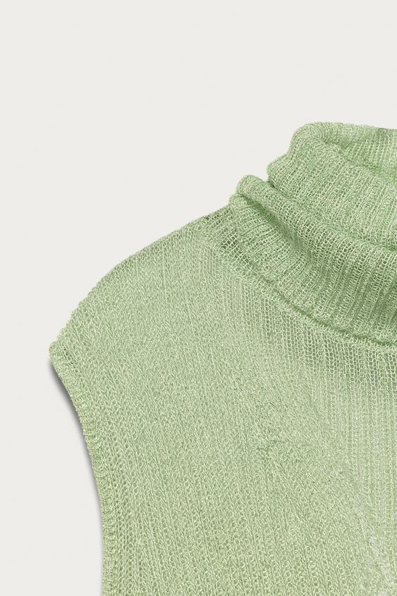 Top en maille à fil métallisé Marisa Berenson x Zara
