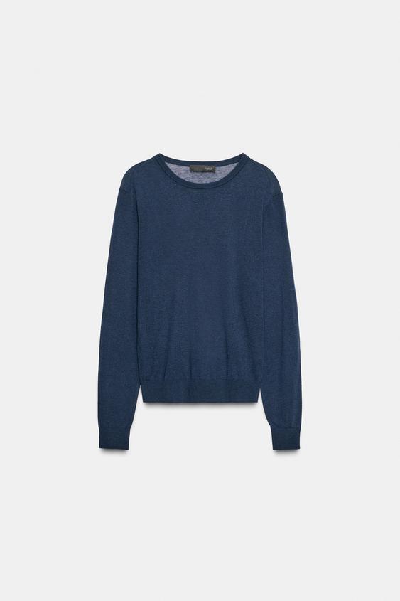 Pull ultrafin en laine et soie