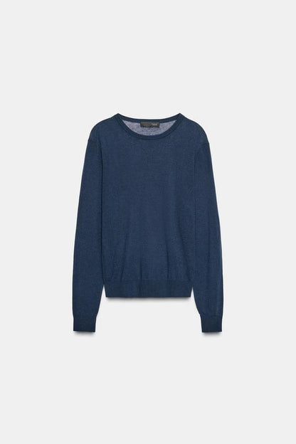 Pull ultrafin en laine et soie