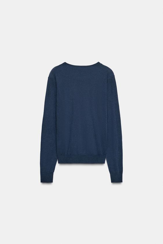 Pull ultrafin en laine et soie