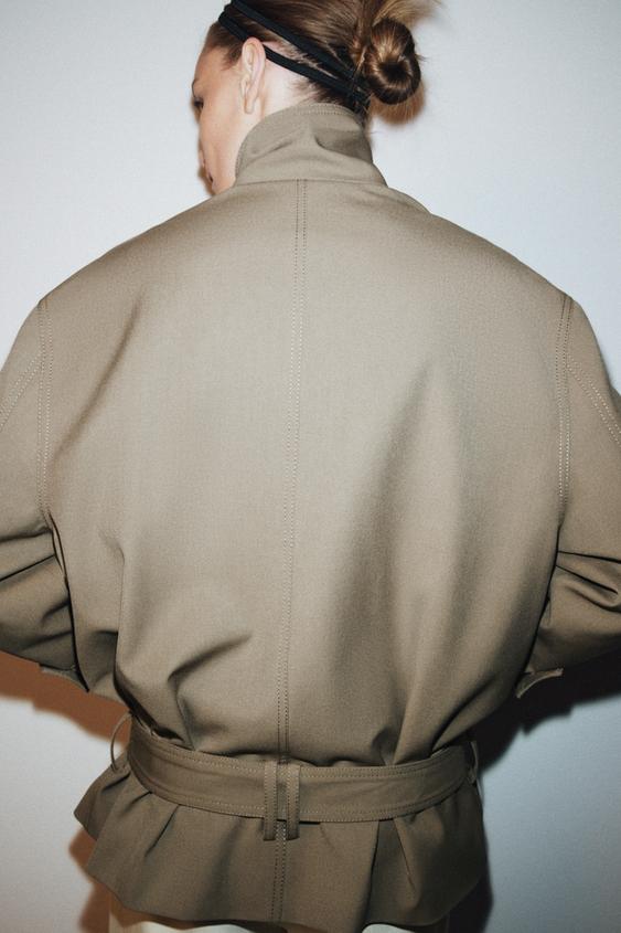 Veste fluide avec ceinture ZW Collection