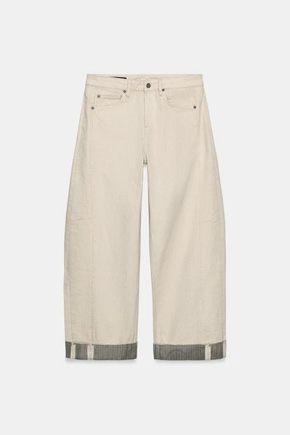 Jean ZW Collection coupe décontractée taille mi-haute