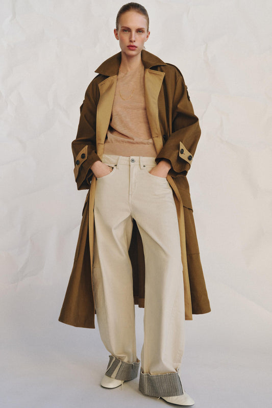 Jean ZW Collection coupe décontractée taille mi-haute