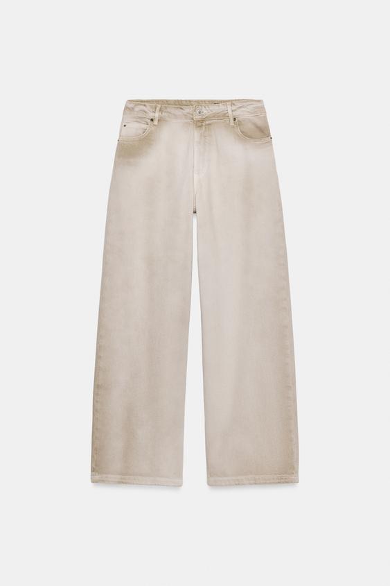 Jean ZW Collection effet délavé taille haute
