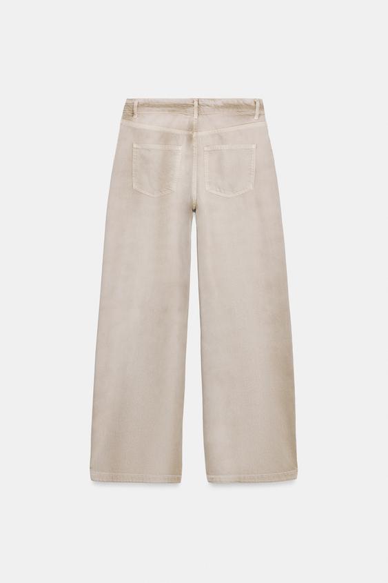 Jean ZW Collection effet délavé taille haute