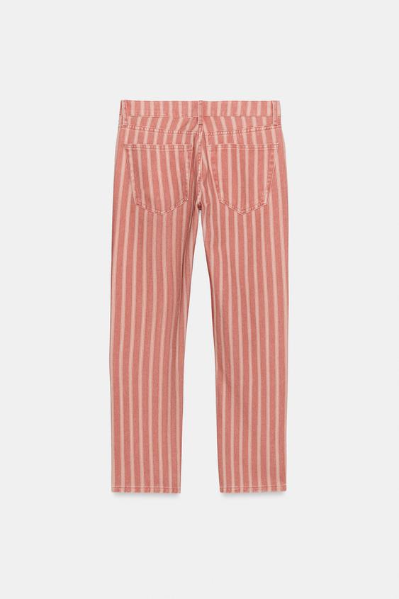 Jean ZW Collection slim taille mi-haute à rayures
