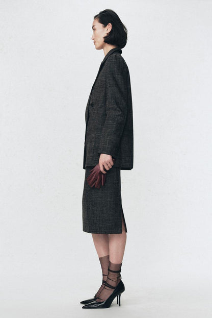 Jupe crayon en laine Soshiotsuki x Zara