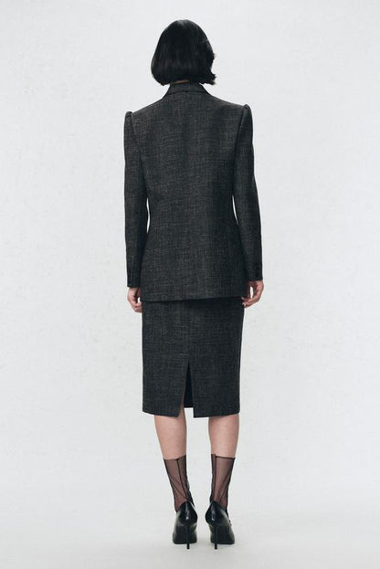 Jupe crayon en laine Soshiotsuki x Zara