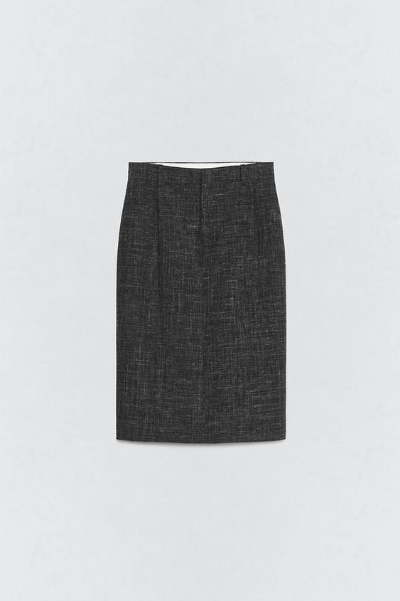 Jupe crayon en laine Soshiotsuki x Zara
