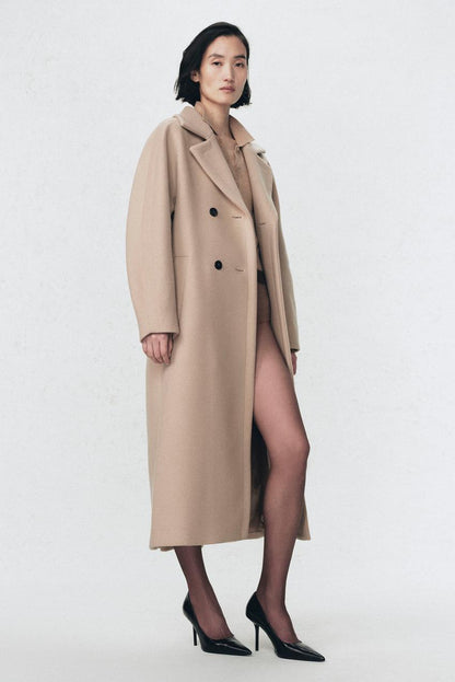 Manteau en mélange de laine Soshiotsuki x Zara