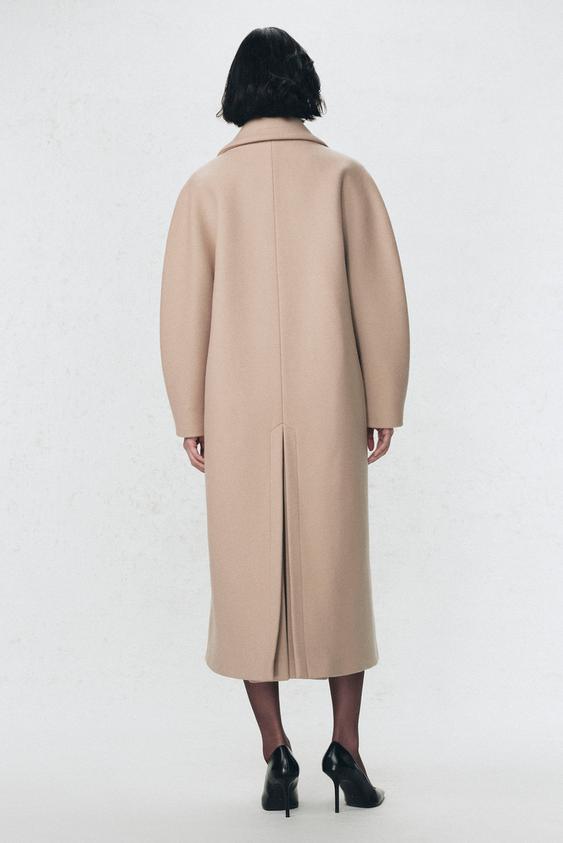 Manteau en mélange de laine Soshiotsuki x Zara