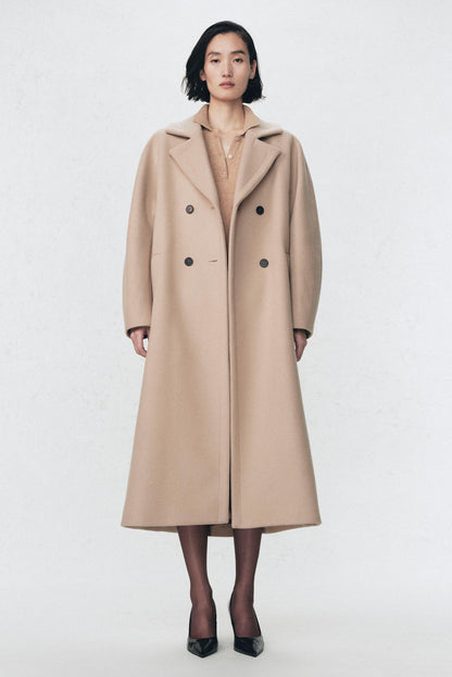 Manteau en mélange de laine Soshiotsuki x Zara