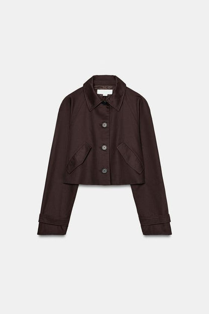 Veste courte à revers