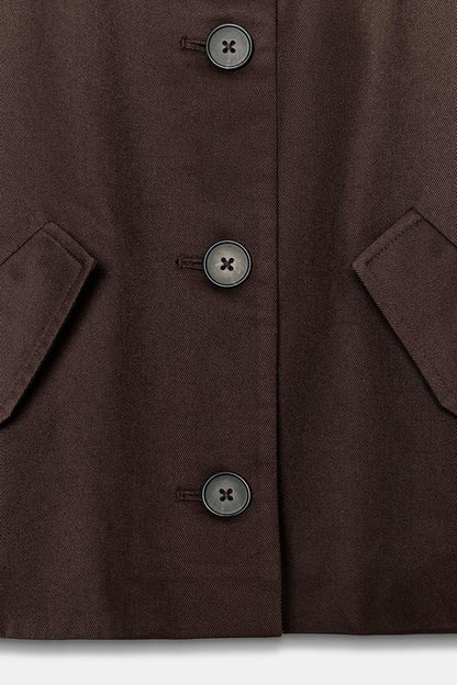 Veste courte à revers