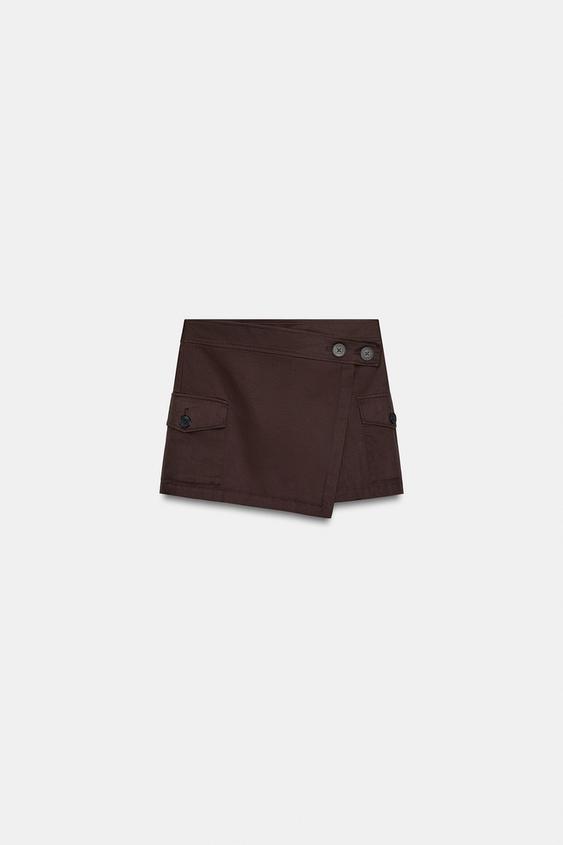 Jupe-culotte cargo