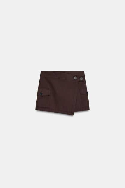Jupe-culotte cargo
