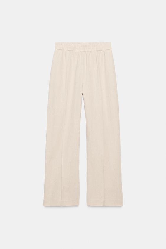 Pantalon droit en lin