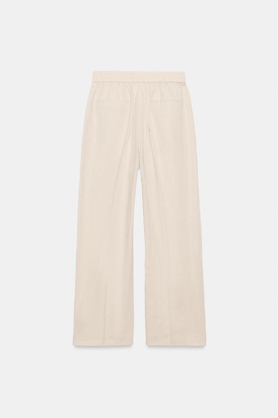 Pantalon droit en lin