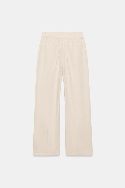 Pantalon droit en lin