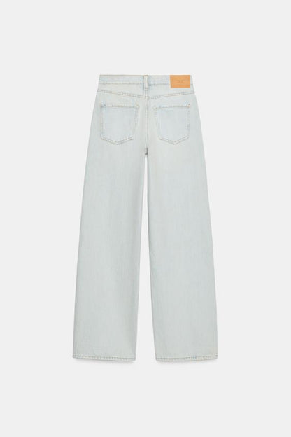 Jean Z1975 coupe droite taille mi-haute déchiré