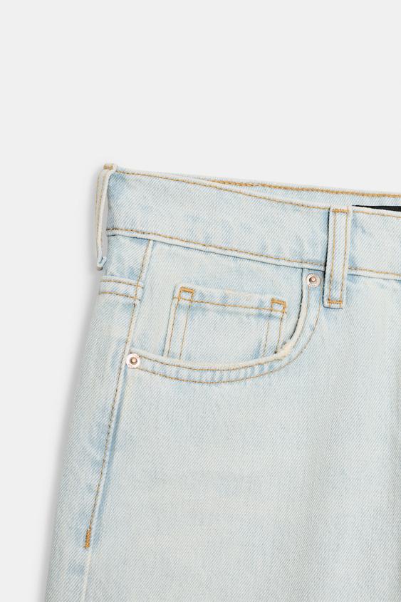 Jean Z1975 coupe droite taille mi-haute déchiré